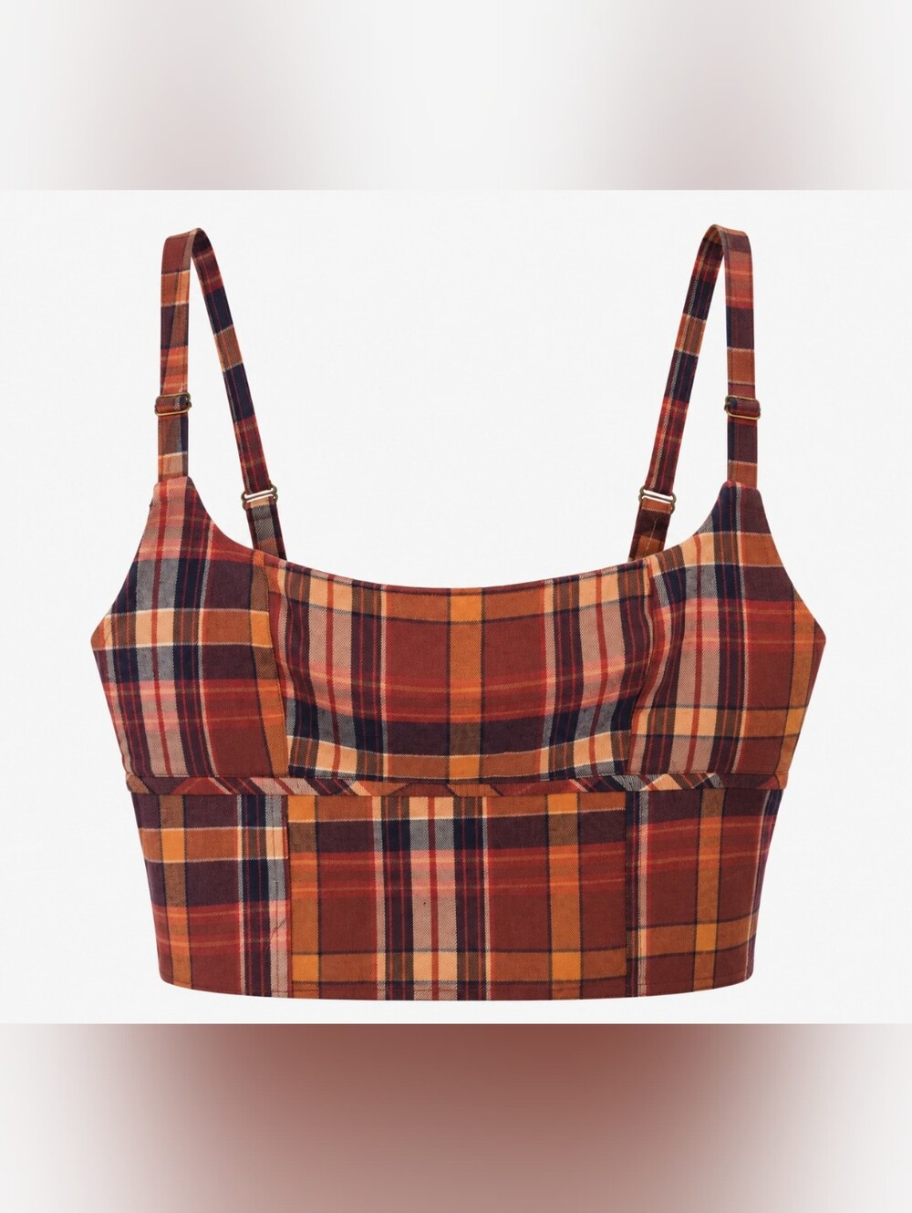 Urban Outfitters Plaid Bustier Crop Top – Size Large